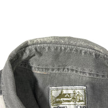 Load image into Gallery viewer, Vintage DeSigner&#39;s Club Embroidered Grey Cowboy Western Cotton Long Sleeve Shirt
