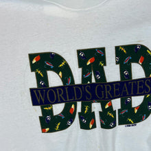 Load image into Gallery viewer, Vintage WORLD'S GREATEST DAD (1996) Novelty Graphic Single Stitch T-Shirt
