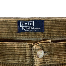 Load image into Gallery viewer, Vintage POLO RALPH LAUREN Polo Cords Made In USA Brown Jumbo Cord Baggy Trousers
