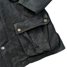 Load image into Gallery viewer, BARBOUR INTERNATIONAL Corduroy Collar Faded Black Zip Jacket
