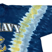 Load image into Gallery viewer, Vintage LIQUID BLUE &quot;U.S. NAVY&quot; Anchor Spellout Graphic Tie Dye Single Stitch T-Shirt
