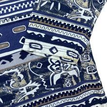Load image into Gallery viewer, Vintage  90&#39;s Huricane Menswear Crazy Abstract Patterned Long Sleeve Pullover Polo Shirt
