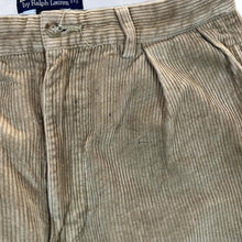 Load image into Gallery viewer, Vintage POLO RALPH LAUREN &quot;Andrew Pant&quot; Beige Corduroy Cord Straight Leg Trousers
