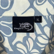 Load image into Gallery viewer, Early 00&#39;s KANGAROO POO &quot;Woolacombe Bay&quot; Embroidered Logo Hawaiian Floral Patterned Open Collar Shirt
