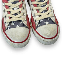 Load image into Gallery viewer, CONVERSE ALL STAR Star and Stripes USA Flag Pattern Hi-Top Sneakers Trainers Shoes
