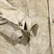 Load image into Gallery viewer, Vintage 90&#39;s MONTGOMERY WARD Made In Korea Beige Suede Leather Button Jacket
