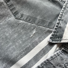Load image into Gallery viewer, Vintage Wrangler Western Shirts Cowboy Grey Striped Popper Long Sleeve Shirt
