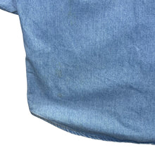 Load image into Gallery viewer, Vintage Stockerpoint Cowboy Western Blue Denim Popper Long Sleeve Shirt
