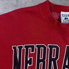 Load image into Gallery viewer, Vintage Galt Sand NCAA Nebraska Huskers College Graphic Red Sweatshirt
