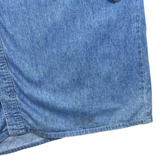 Load image into Gallery viewer, Vintage Rivergold Cowboy Western Blue Denim Popper Long Sleeve Shirt
