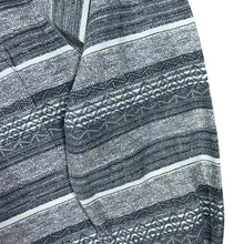 Load image into Gallery viewer, Vintage Commander Grey White Multi Striped Long Sleeve Cotton Flannel Shirt
