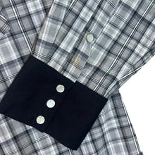 Load image into Gallery viewer, STARS &amp; STRIPES Plaid Check Cowboy Western Pearl Snap Popper Long Sleeve Shirt
