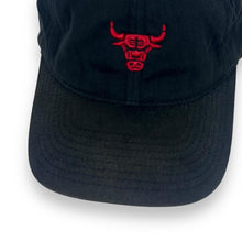 Load image into Gallery viewer, Mitchell &amp; Ness NBA CHICAGO BULLS Embroidered Basketball Logo Baseball Cap
