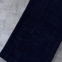 Load image into Gallery viewer, Mountain Pass Navy Blue Corduroy Cord Straight Leg Trousers Jeans
