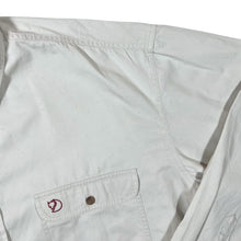 Load image into Gallery viewer, Vintage Fjallraven Cream Hiking Utility Long Sleeve Button-Up Cotton Shirt

