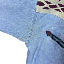 Load image into Gallery viewer, Vintage 90&#39;s Gold River Cowboy Western Popper Button Blue Denim Long Sleeve Shirt
