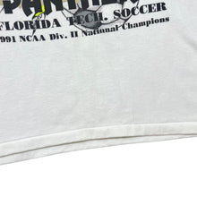 Load image into Gallery viewer, Vintage Hanes NCAA Florida Tech Panthers Soccer College Graphic Single Stitch T-Shirt
