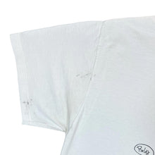 Load image into Gallery viewer, Vintage USN CLASS OF 2001 "Unfamiliar Territory" Cartoon Souvenir Graphic White T-Shirt
