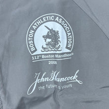 Load image into Gallery viewer, Adidas “Boston Marathon 2008” Three Stripe Sponsor Graphic Windbreaker Track Jacket
