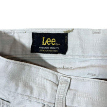 Load image into Gallery viewer, Vintage Lee &quot;Brooklyn&quot; Made in Malta Light Grey Straight Leg Denim Jeans
