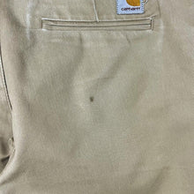 Load image into Gallery viewer, Carhartt "Sid Pant" Beige Skater Slim Tapered Low Waist Chino Trousers
