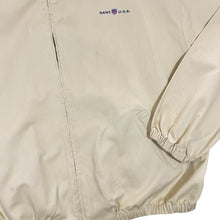 Load image into Gallery viewer, GANT USA &quot;The Windcheater&quot; Classic Mini Logo Beige Zip Bomber Jacket
