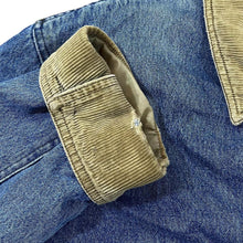 Load image into Gallery viewer, Vintage 90&#39;s DUNBROOKE &quot;Upstream&quot; Check Lined Corduroy Collar Denim Chore Jacket

