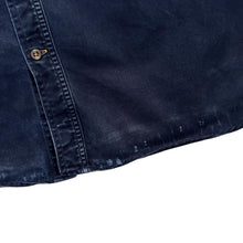 Load image into Gallery viewer, Vintage Carhartt "Original Fit" Navy Blue Long Sleeve Heavy Cotton Distressed Shirt
