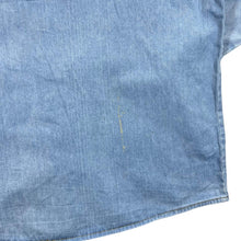 Load image into Gallery viewer, Vintage John F. Gee Cowboy Western Embroidered Blue Denim Popper Long Sleeve Shirt

