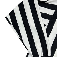 Load image into Gallery viewer, Vintage BAUER OMHA &quot;Ontario 1998 Hockey Association&quot; Referee Striped Polyester Ice Hockey Collared 1/4 Zip Sweatshirt
