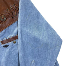 Load image into Gallery viewer, Vintage STARS &amp; STRIPES Cowboy Western Style Long Sleeve Blue Denim Shirt

