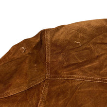 Load image into Gallery viewer, Vintage 90&#39;s KATY PEL Classic Brown Genuine Real Suede Leather Button Bomber Jacket
