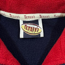 Load image into Gallery viewer, Vintage 90&#39;s TETLEY&#39;S BITTER x ENGLAND RUGBY Embroidered Mini Logo 1/2 Zip Pullover Fleece Sweatshirt

