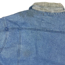 Load image into Gallery viewer, Vintage 90&#39;s REDHEAD Corduroy Cord Collared Blue Denim Distressed Trucker Jacket
