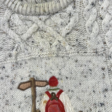 Load image into Gallery viewer, Vintage 90&#39;s ACORN Embroidered Hiker Heavy Wool Cable Knit Sweater Jumper
