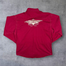 Load image into Gallery viewer, Vintage Stars &amp; Stripes Cowboy Western Embroidered Logo Red Button-Down Shirt

