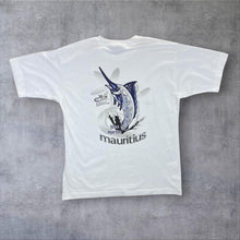 Load image into Gallery viewer, Early 00's Exotica "Blue Marlin Mauritius" Souvenir Graphic White T-Shirt
