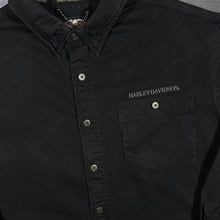 Load image into Gallery viewer, Harley Davidson Legendary Shirt XL Black Eagle Embroidered Y2K Biker
