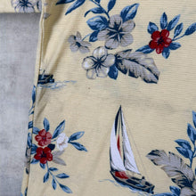 Load image into Gallery viewer, Vintage 90s Chaps Ralph Lauren Polo XL Sailboat Floral Nautical AOP Hawaiian
