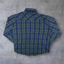 Load image into Gallery viewer, Vintage Timber Run "Woven Gingham" Western Cowboy Check Long Sleeve Popper Shirt
