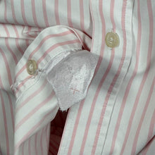 Load image into Gallery viewer, Aquascutum Of London Baby Pink White Striped Long Sleeve Dress Shirt

