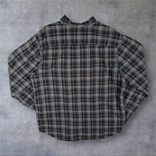 Load image into Gallery viewer, Columbia Shirt Mens M Black Grey Plaid Check Long Sleeve Button Down Outdoor

