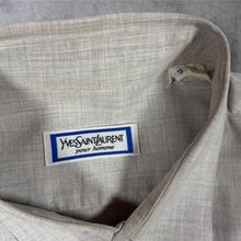 Load image into Gallery viewer, Vintage Yves Saint Laurent Pour Homme Shirt Grey Monogram Loose Fit Size 5 L XL

