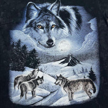 Load image into Gallery viewer, Vintage Wolf Animal Nature Snow Wildlife Graphic Faded T-Shirt
