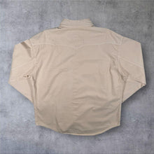 Load image into Gallery viewer, Vintage Boosley Jeans Cowboy Western Beige Cotton Long Sleeve Popper Shirt
