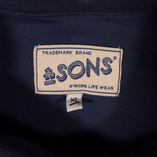 Load image into Gallery viewer, &amp;SONS Sunday Shirt Utility Navy XL Pearl Snap Workwear Overshirt And Sons
