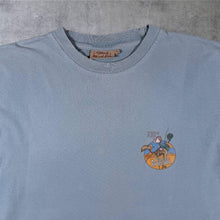 Load image into Gallery viewer, Early 00's Weird Fish "Fishin' Impossible" Faded Blue Graphic Cotton T-Shirt

