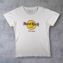 Load image into Gallery viewer, Hard Rock Cafe Ayia Napa Cyprus T Shirt Women's Large White Logo Souvenir Tee
