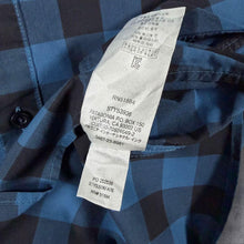 Load image into Gallery viewer, Patagonia Fezzman Shirt Mens XL Blue Black Buffalo Check Long Sleeve 53936

