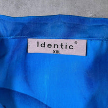 Load image into Gallery viewer, Early 00's Identic Y2K Dolphin Ocean Water Patterned Blue Short Sleeve Shirt
